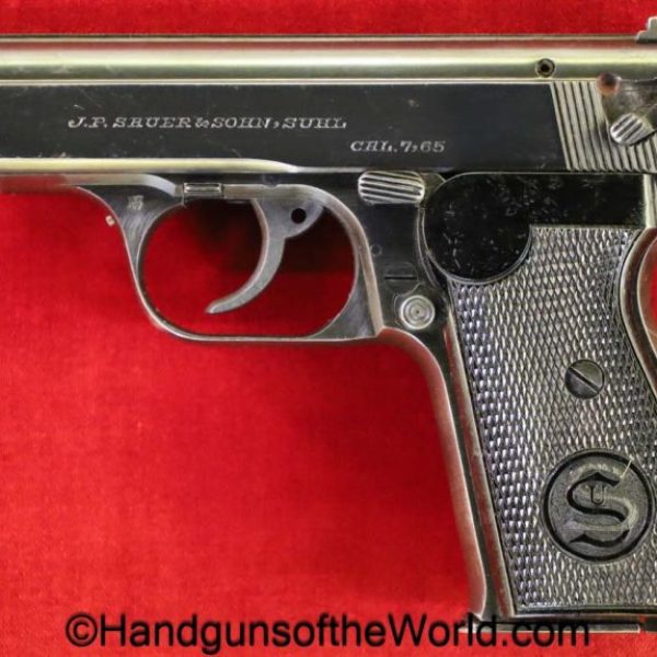 Sauer, 38H, 7.65mm, Early, German, WWII, WW2, Germany, handgun, pistol, C&R, collectible, Pocket, 7.65, 32, .32, acp, auto, hand gun, E/37, E37