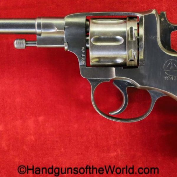 Russian, 1895, Revolver, 7.62mm, Dated, 1943, Fantastic, Nagant, model, handgun, revolver, C&R, collectible, Soviet, WWII, WW2, non-import, non import
