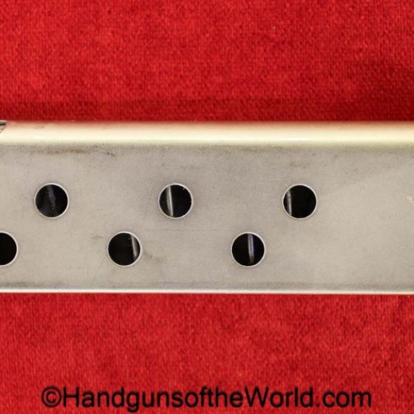 Walther, PPK, .380, Magazine, Clip, Mag, Original, Collectible, Nickel, Factory Nickel, German, Germany, 380, acp, auto, 9mm, Kurz, handgun, pistol