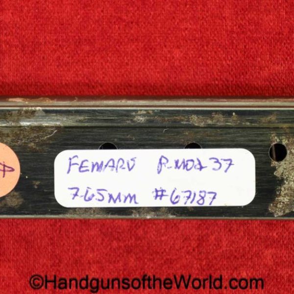 Femaru, P.Mod 37, 7.65mm, Magazine-Clip, 67187, #67187, original, collectible, handgun, pistol, German, Germany, WWII, WW2, magazine, mag, clip, 7.65, 32