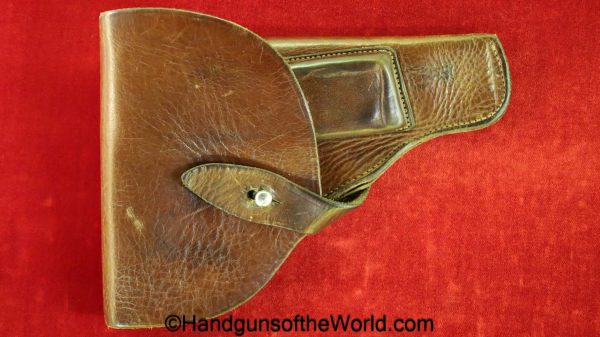 FN, Browning, 1900, Holster, Russian Pattern, Russian, Russia, Soviet, Soviet Union, USSR, brown, leather, original, collectible, handgun, pistol, Model