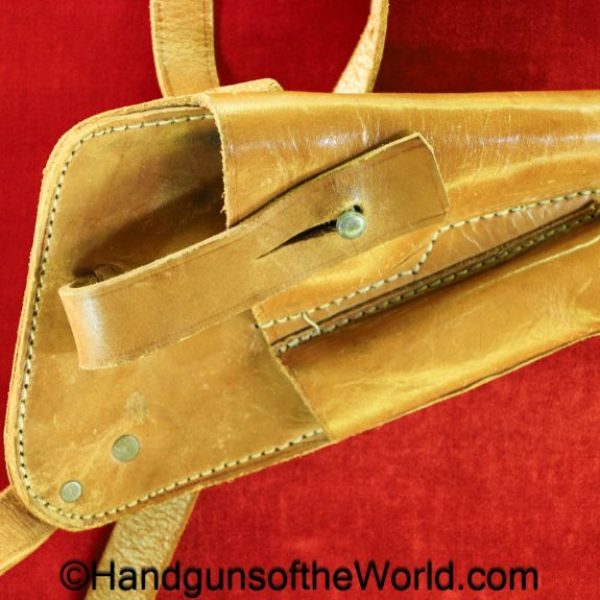 FN, Browning, 1922, Shoulder Holster, WWII, German, Tan, leather, original, collectible, Germany, WW2, handgun, pistol, hand gun, holster, shoulder