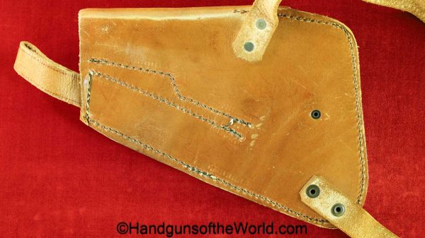FN, Browning, 1922, Shoulder Holster, WWII, German, Tan, leather, original, collectible, Germany, WW2, handgun, pistol, hand gun, holster, shoulder