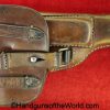 Femaru, P.Mod 37, Holster, WWII, Luftwaffe, Brown, leather, Theuermann, Dropping pattern, JSD, 1942, Eagle 7, original, collectible, German, Germany, WW2
