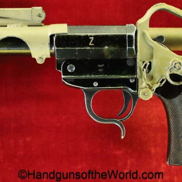 German, Sturm Pistole, 26.5mm, with Folding Stock, Z, Pistol, Pistole, Sturm, Sturmpistole, Germany, WWII, WW2, handgun, pistol, flare, collectible, non-FFL