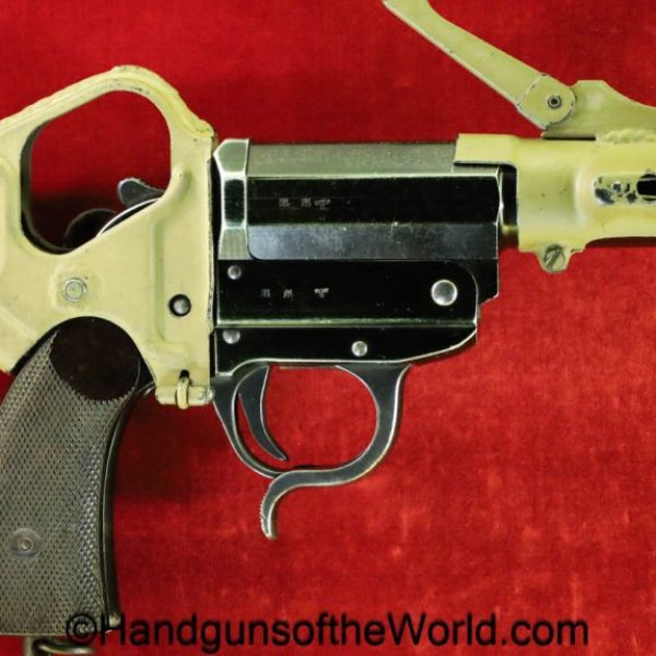 German, Sturm Pistole, 26.5mm, with Folding Stock, Z, Pistol, Pistole, Sturm, Sturmpistole, Germany, WWII, WW2, handgun, pistol, flare, collectible, non-FFL