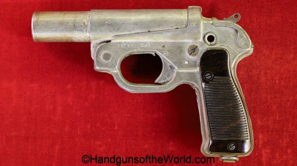 German, LP-42, 26.5mm, Flare Pistol, WWII, WW2, Germany, handgun, flare, pistol, collectible, euh, LP42, LP.42, LP 42, 26.5, military, proofed, WaA