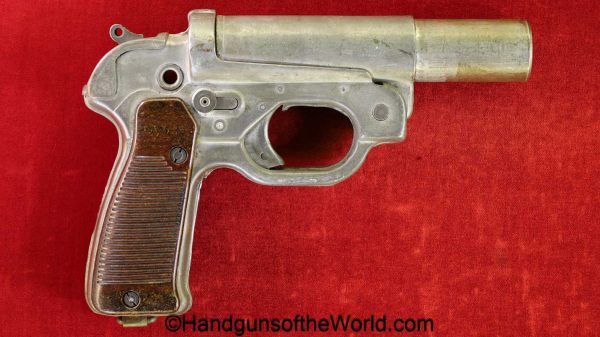 German, LP-42, 26.5mm, Flare Pistol, WWII, WW2, Germany, handgun, flare, pistol, collectible, euh, LP42, LP.42, LP 42, 26.5, military, proofed, WaA