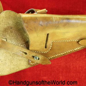 Radom, VIS, P-35, Shoulder Holster, Tan, leather, maker marked, Carl Kuntze-Penig-SA, 1945, original, collectible, German, Germany, WWII, WW2, P35, P.35