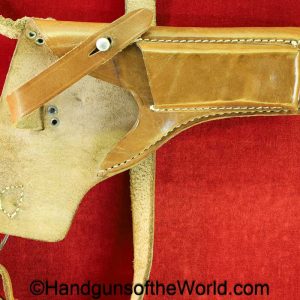 Walther, P-38, Shoulder Holster, WWII, Era, Tan, leather, unmarked, WW2, DRGM M5/8-RZM, original, collectible, German, Germany, P38, P 38, P.38, handgun