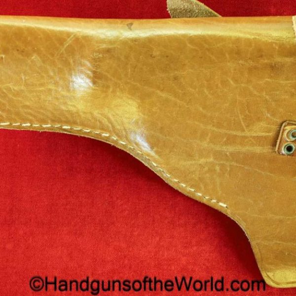 Walther, P-38, Shoulder Holster, WWII, Era, Tan, leather, unmarked, WW2, DRGM M5/8-RZM, original, collectible, German, Germany, P38, P 38, P.38, handgun