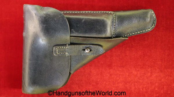 Walther, P-38, Holster, WWII, Era, Black, leather, breakaway, German, WW2, CXB4, 1944, 4, cxb, original, collectible, Germany, P38, P 38, P.38, handgun