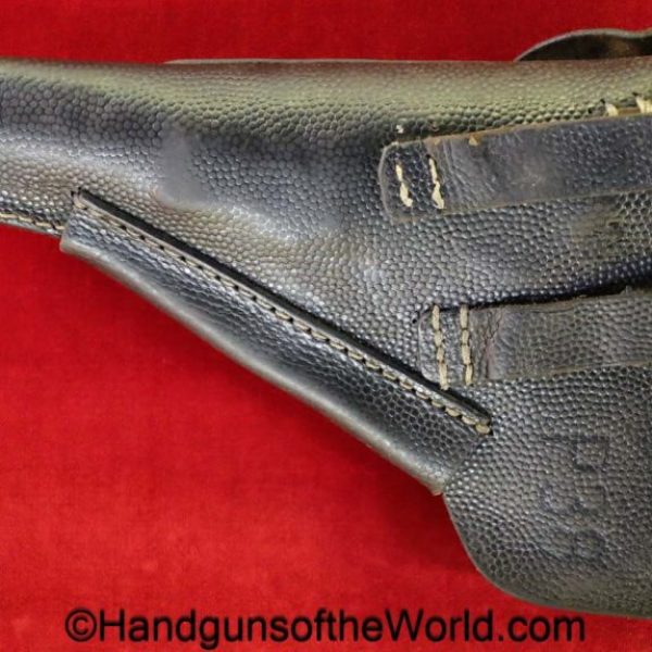 Walther, P-38, Holster, WWII, Era, Black, leather, breakaway, German, WW2, CXB4, 1944, 4, cxb, original, collectible, Germany, P38, P 38, P.38, handgun