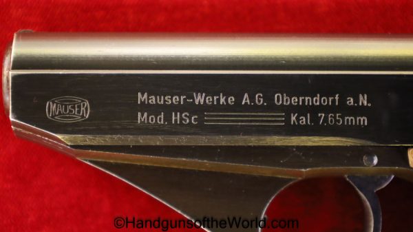 Mauser, HSc, 7.65mm, Late War, German, Outstanding, Germany, WWII, WW2, handgun, pistol, C&R, collectible, pocket, 7.65, 32, .32, acp, auto