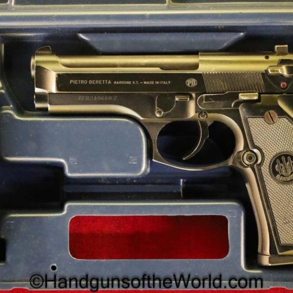 Beretta, Model 92FS, 9mm, with Case, Cased, handgun, pistol, modern, collectible, 92, 92FS, FS, Model, hand gun, Centurion, 92 FS, 92-FS