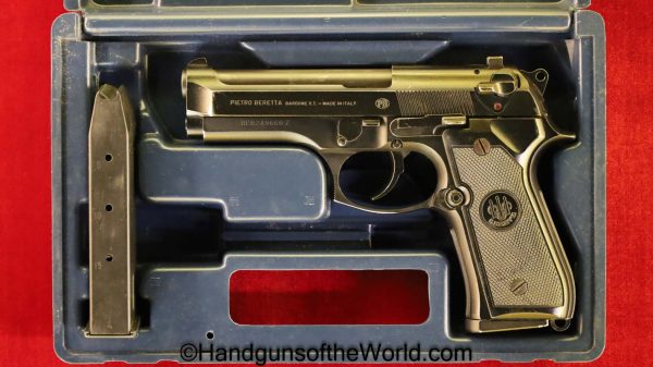 Beretta, Model 92FS, 9mm, with Case, Cased, handgun, pistol, modern, collectible, 92, 92FS, FS, Model, hand gun, Centurion, 92 FS, 92-FS