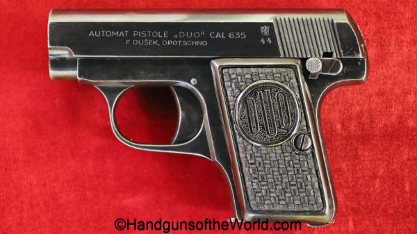 CZ, Duo, 6.35mm, Czech, Dated, 1944, handgun, pistol, C&R, collectible, VP, Vest Pocket, 6.35, 25, .25, acp, auto, WWII, WW2, Germany, German, Czechoslovakia