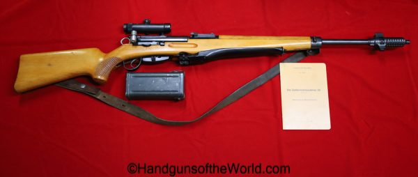 Swiss, ZFK 31/55, Sniper, 7.5mm, Matching Scope, Matching Scope Can, rifle, C&R, collectible, ZFK, 55, 31, 31/55, Switzerland, 7.5, ZFK 55, ZFK-55
