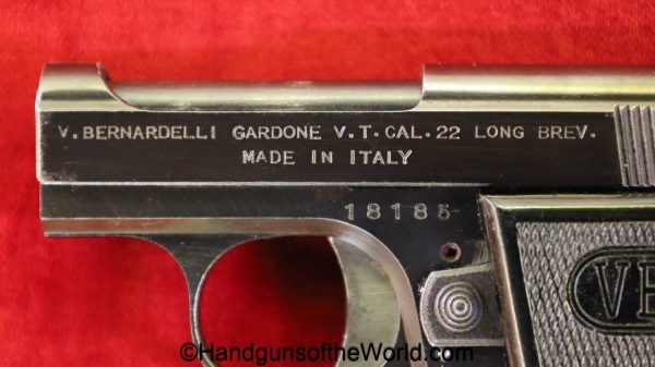 Bernardelli, VB, Auto, .22 Long, Vest Pocket, with Box, Boxed, 22, .22, L, Long, Italy, Italian, handgun, pistol, C&R, collectible, 1967, VP, VB Auto