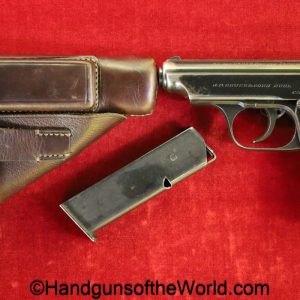 Sauer, 38H, 7.65mm, SA der NSDAP, Full Rig, German, Germany, handgun, pistol, C&R, collectible, WWII, WW2, Gruppe Thüringen, 38, h, pocket, 32, .32, 7.65