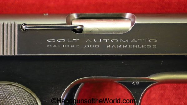 Colt, 1908, .380, 1923, handgun, pistol, C&R, collectible, pocket, pocket hammerless, M, model, 380, acp, auto, Americana, American, US, USA, America