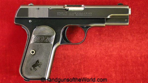 Colt, 1908, .380, 1923, handgun, pistol, C&R, collectible, pocket, pocket hammerless, M, model, 380, acp, auto, Americana, American, US, USA, America