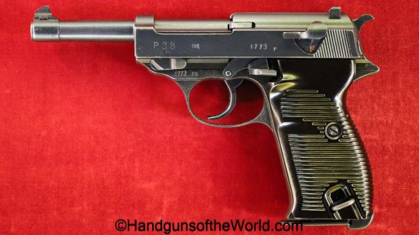 Spreewerk, P-38, 9mm, German, WWII, WW2, Germany, handgun, pistol, C&R, collectible, Walther, cyq, P38, P 38, P.38, classic, historic, vintage, hand gun
