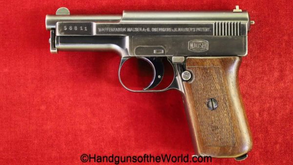 Mauser, 1910, 6.35mm, Late, Side Latch, Model, handgun, pistol, C&R, collectible, German, Germany, 6.35, 25, .25, acp, auto, pocket, VP, Vest Pocket
