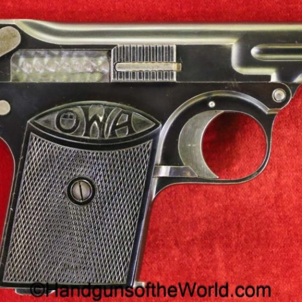 OWA, 1922, 6.35mm, Late Model, Excellent, handgun, pistol, C&R, collectible, VP, Vest Pocket, Austria, Austrian, 6.35, 25, .25, acp, auto, German, Germany