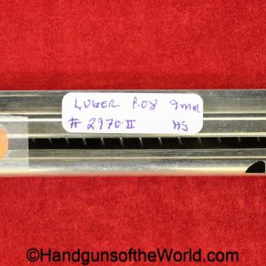 Luger, P.08, 9mm, #2970, Magazine-Clip, Aluminum base, Police, 2970, *K, Haenel Schmeisser, original, collectible, mag, magazine, clip, German, Germany