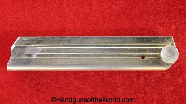 Luger, P.08, 9mm, #2970, Magazine-Clip, Aluminum base, Police, 2970, *K, Haenel Schmeisser, original, collectible, mag, magazine, clip, German, Germany