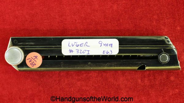 Luger, P.08, 9mm, #320L, Magazine-Clip, magazine, mag, clip, original, collectible, German, Germany, WWII, WW2, 320, l, 320L, P08, P 08, P-08m E63, E/63