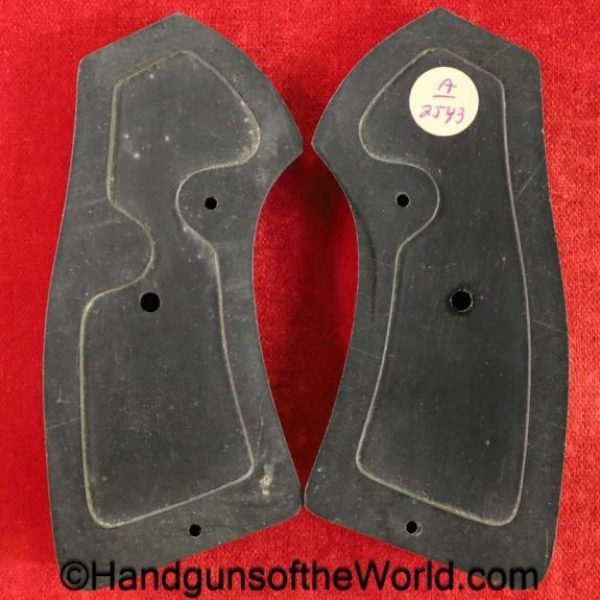 Webley, Mark VI, Revolver, Grips, Checkered, black, Bakelite, original, collectible, Mark 6, Mk6, MkVI, MK.6, Mk.VI, Mark, 6, VI, Mk, Mk., British, English