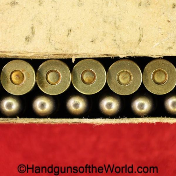 Japanese, Nambu, 8mm, Ammo, Ammunition, 8x22, Japan, WWII, WW2, 17.2, 1942, February, original, collectible, WWII, WW2, Boxed, with Box, vintage, real, old