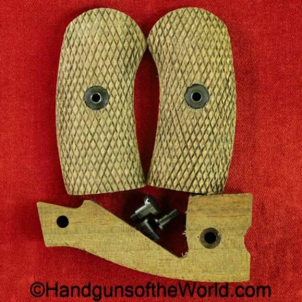 Russian, 1895, Nagant, Revolver, Grips, Grip, original, collectible, Soviet, USSR, Soviet Union, Arsenal Replacement, handgun, hand gun, pair, set, with screws