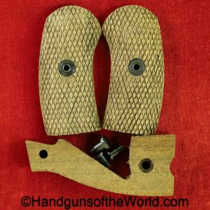 Russian, 1895, Nagant, Revolver, Grips, Grip, original, collectible, Soviet, USSR, Soviet Union, Arsenal Replacement, handgun, hand gun, pair, set, with screws