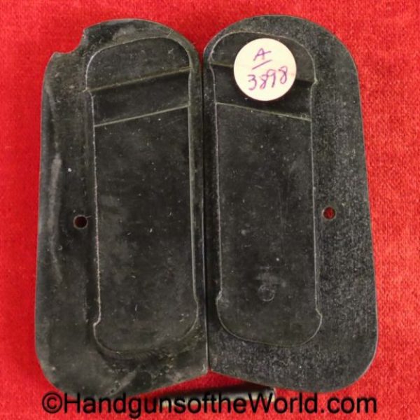 Colt, 1903, 1908, Grips, Pocket, Pocket Hammerless, Hammerless, original, collectible, grip, pair, set, model, M, hard rubber, black, American, US, USA