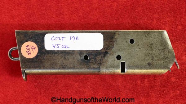 Colt, 1911, .45acp, Lanyard Loop, Magazine, Clip, Mag, Original, Collectible, Handgun, Pistol, Hand gun, 45, .45, acp, auto, American, Americana, USA