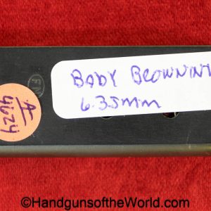 Browning, Baby, 6.35mm, Magazine, Clip, Mag, Original, Collectible, Belgian, Belgium, 6.35, 25, .25, acp, auto, Handgun, Pistol, Hand gun