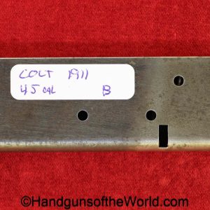 Colt, 1911A1, .45acp, Magazine, Clip, B, Marked, Mag, Original, Collectible, 1911, 45, .45, acp, auto, Handgun, Pistol, Vintage, Real, Old, Hand gun