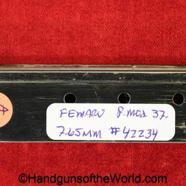 Femaru, P.Mod 37, 7.65mm, Magazine-Clip, 42234, #42234, original, collectible, handgun, pistol, German, Germany, WWII, WW2, magazine, mag, clip, 7.65, 32