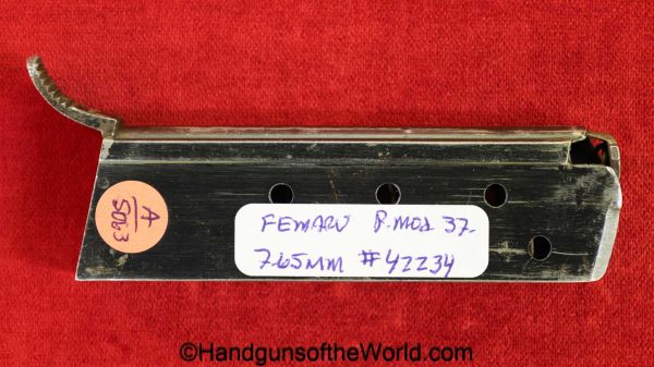 Femaru, P.Mod 37, 7.65mm, Magazine-Clip, 42234, #42234, original, collectible, handgun, pistol, German, Germany, WWII, WW2, magazine, mag, clip, 7.65, 32