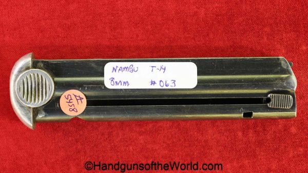 Nambu, Type 14, 8mm, #063, Magazine, Clip, Mag, Original, Collectible, Type, 14, 063, Japan, Japanese, Handgun, Pistol, WWII, WW2, Hand gun