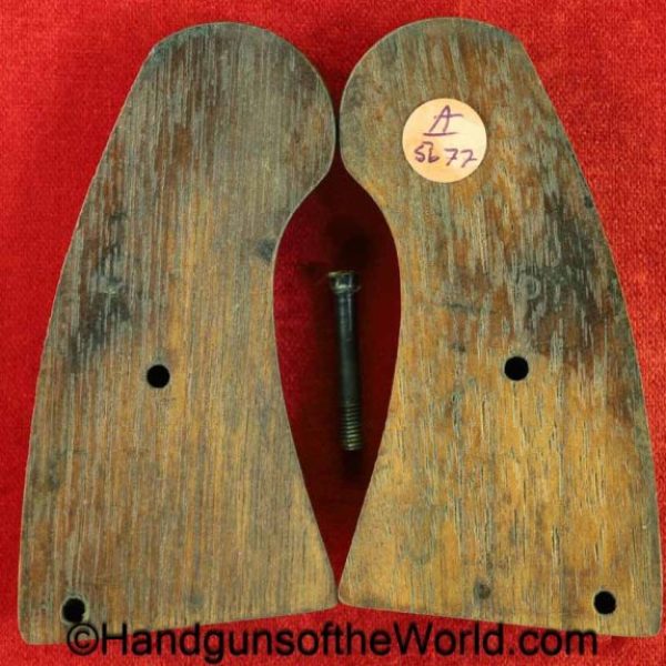 Colt, 1917, Revolver, Grips, Smooth, walnut, WWI, WW1, Era, original, collectible, handgun, grip, pair, set, US, USA, American, America, Americana