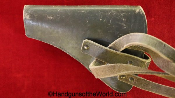 Beretta, 1934, 1935, Shoulder Holster, WWII, Era, green, leather, original, collectible, WW2, Italian, Italy, model, handgun, pistol, real, vintage, old