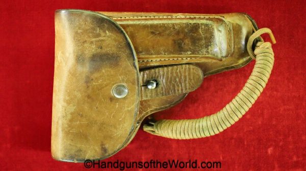 CZ-27, Holster, German, WWII, Dated, 1942, Tan, leather, original, collectible, Germany, WW2, CZ, 27, CZ27, CZ 27, handgun, pistol, Czech, Czechoslovakia