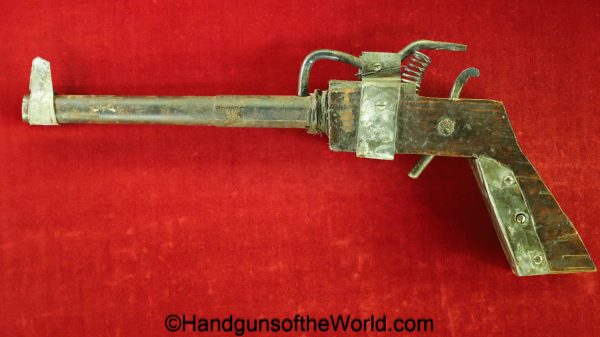 Japanese, National Defense, Pistol, 11mm, with Display Board, Japan, WWII, WW2, handgun, single shot, collectible, non-FFL, non FFL, Japanese National Defense Pistol