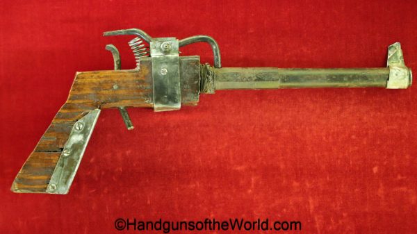 Japanese, National Defense, Pistol, 11mm, with Display Board, Japan, WWII, WW2, handgun, single shot, collectible, non-FFL, non FFL, Japanese National Defense Pistol