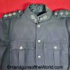 British, Royal, Field Artillery, Jacket, uniform, original, collectible, English, black, canvas, with brass buttons, Field, Artillery, RFA, Coat