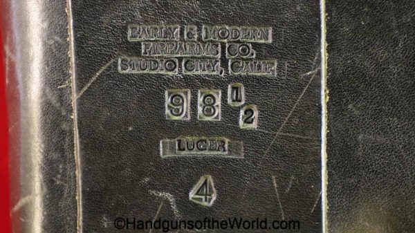 Luger, P.08, Holster, USA, American, America, Americana, US, P08, P-08, P 08, original, collectible, handgun, hand gun, pistol, black, leather